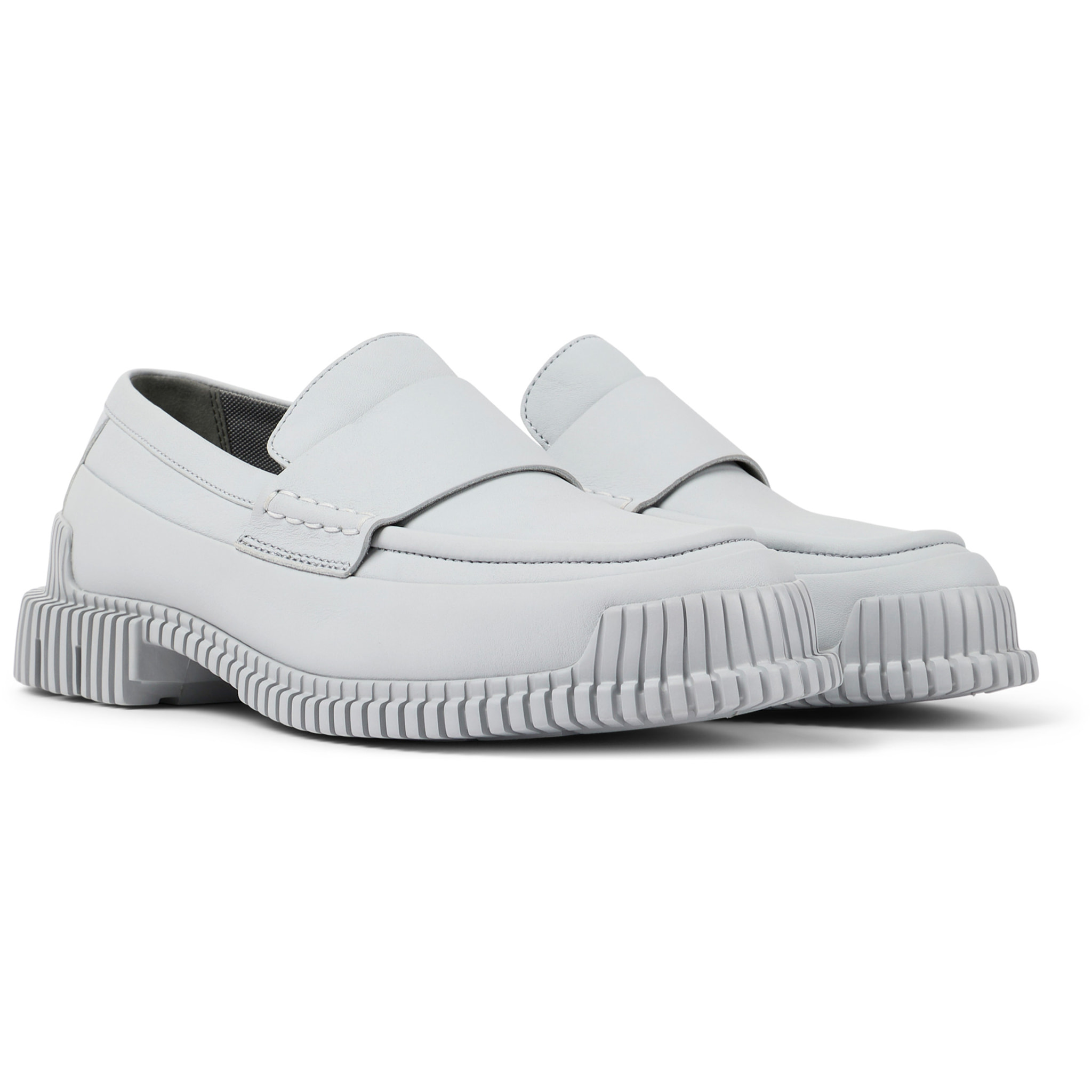Scarpe stringate - CAMPER Pix - Grigio - Pelle liscia