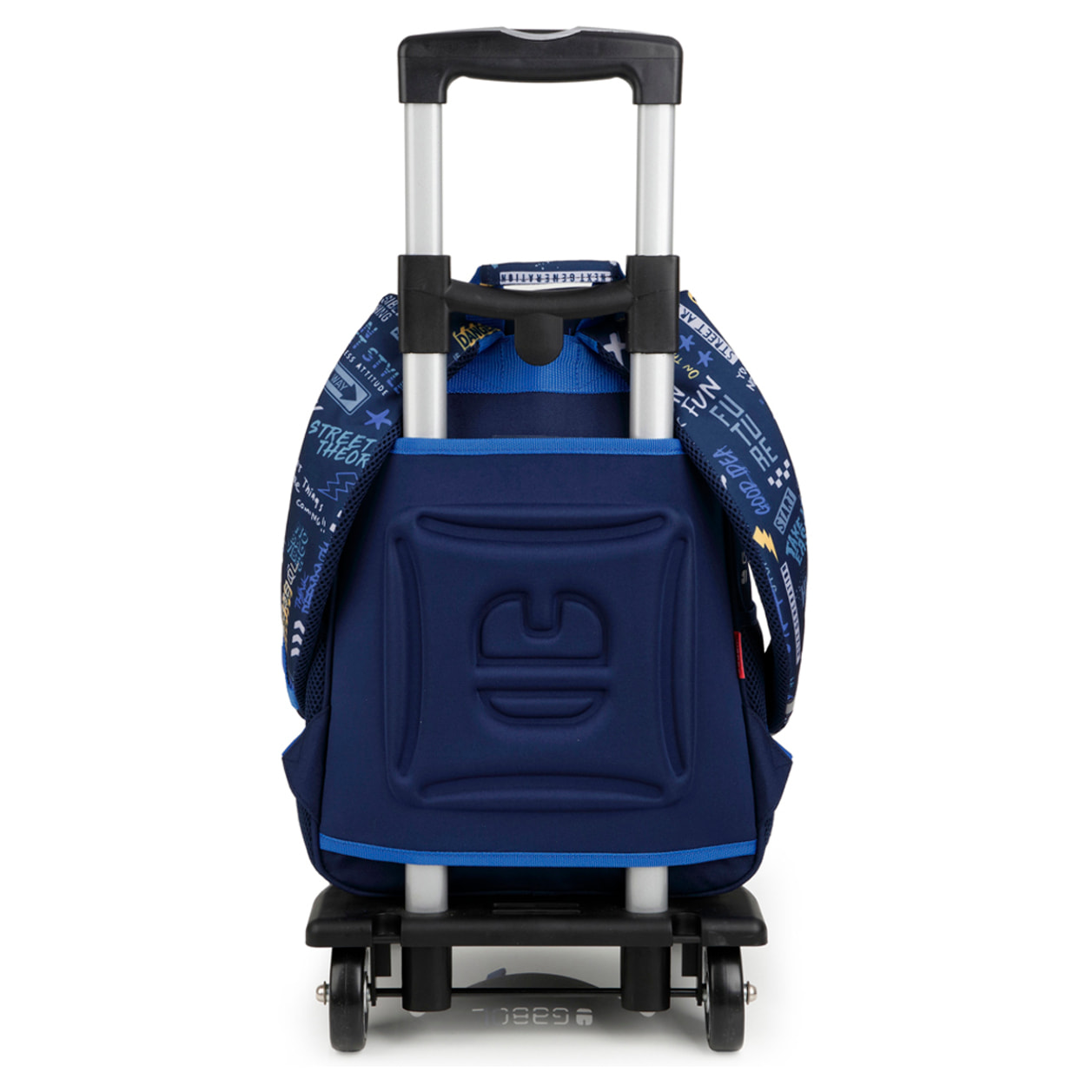 Mochila adaptable a carro Gabol SKULL azul y resistente al agua