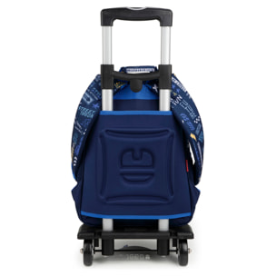 Mochila adaptable a carro Gabol SKULL azul y resistente al agua