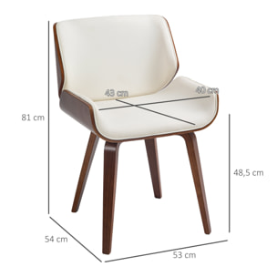Lot de 2 chaises – Esprit vintage – Idéal salle à manger