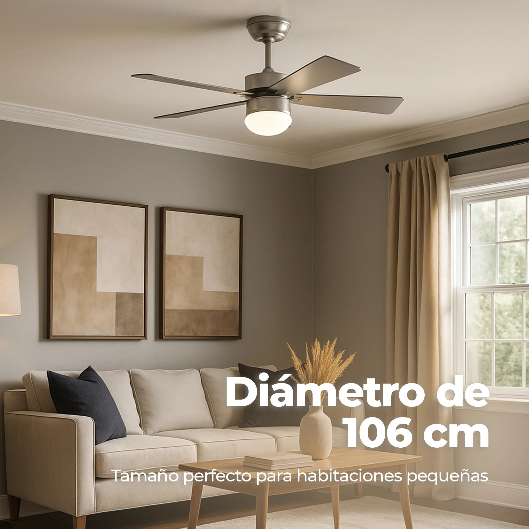 Ventilador de techo EVVO V415 Steel