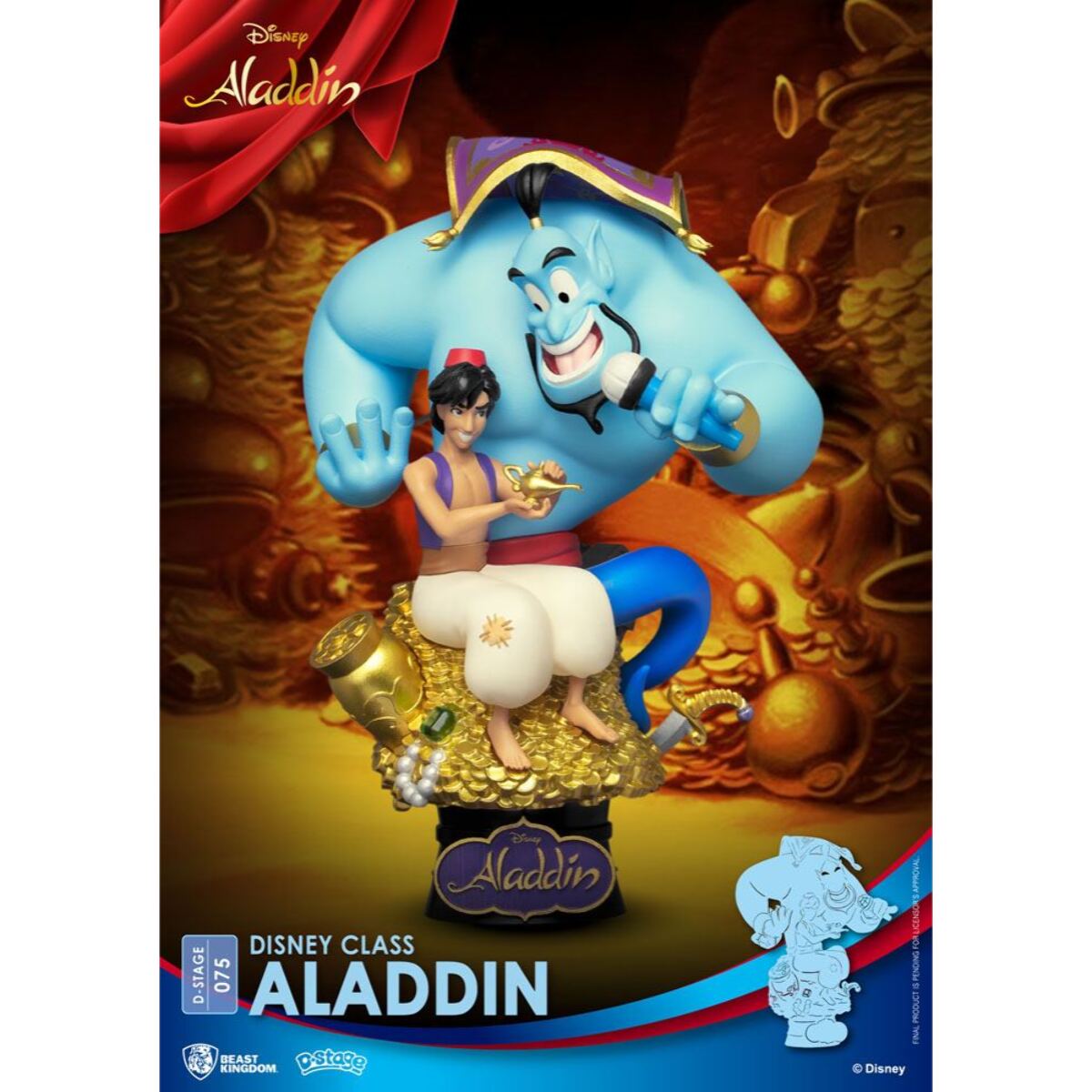 Disney Class Series D-Stage PVC Diorama Aladdin New Version 15 Cm Beast Kingdom Toys