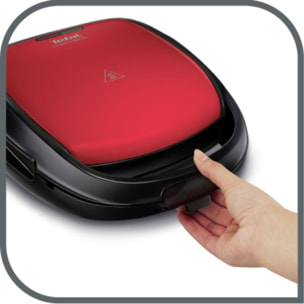 Gaufrier, croque monsieur TEFAL SNACK TIME COLORMANIA Rouge