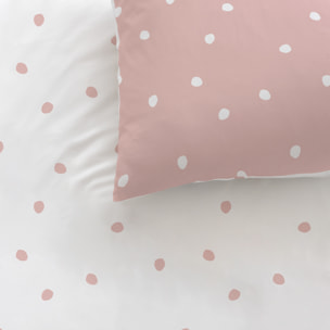 Parure de lit imprimée 100% coton, PINK SPOTS