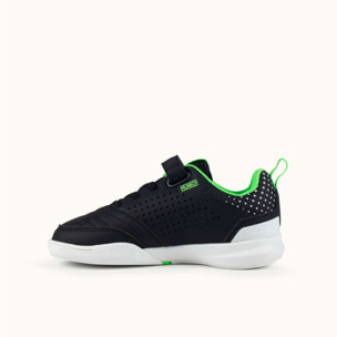 Zapatilla Deportiva Infantil en Negro y Verde con Cordones Elásticos MUNICH RONDITO KID ELASTIC LACES 20