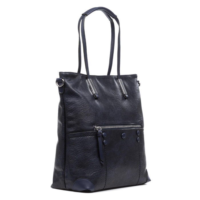 Bari Bolso Shopper Mujer. Tejido Piel Sintética PU