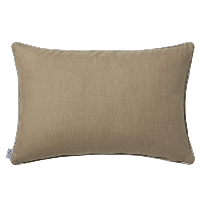 Housse de coussin imprimée en coton, BEL OISEAU, Epeautre
