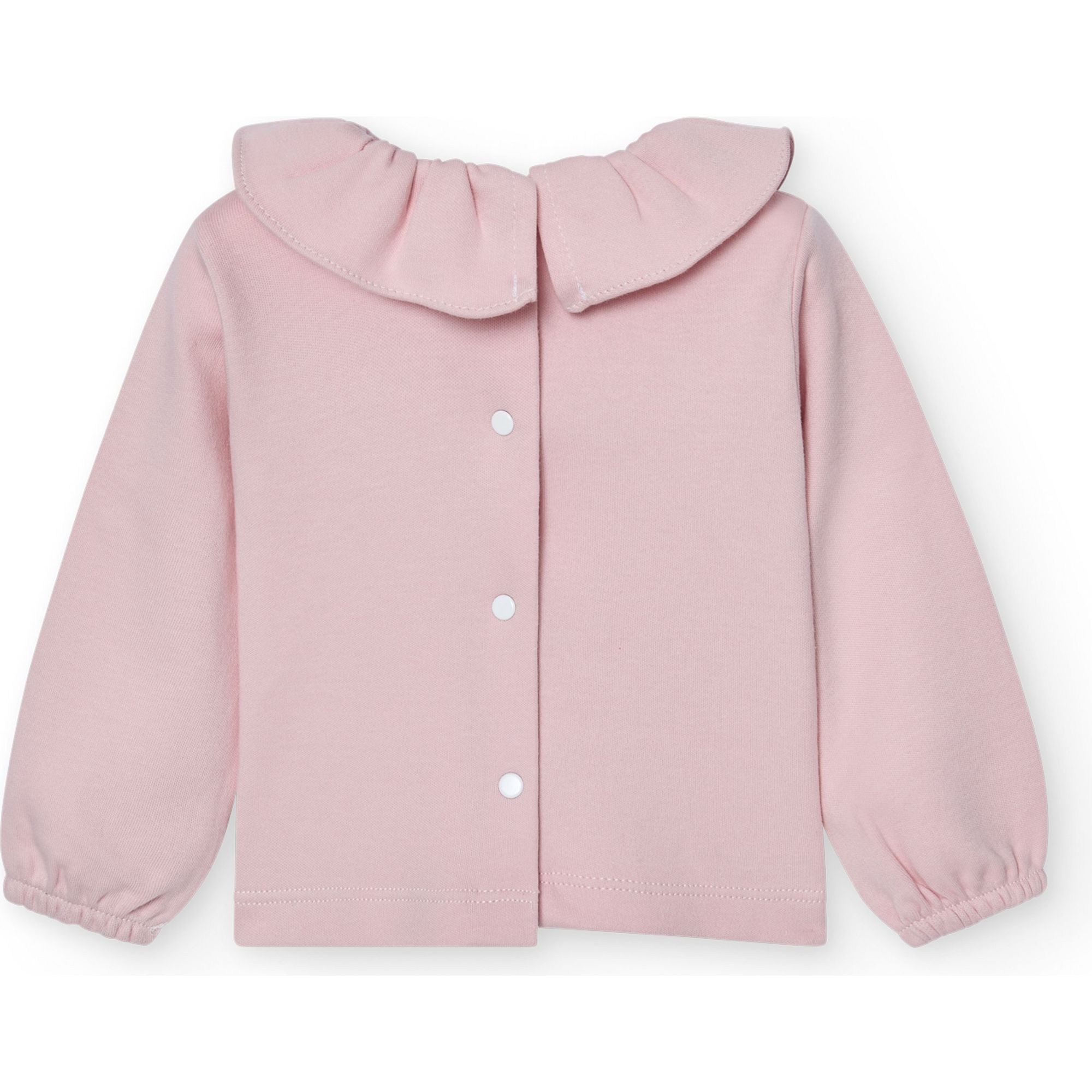 Camiseta bebé manga larga cuello volante