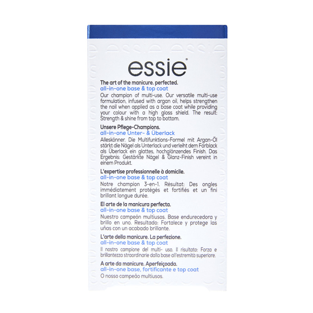 Essie all-in-one Base Coat Fortifiant et Top Coat All In One 13,5 ML