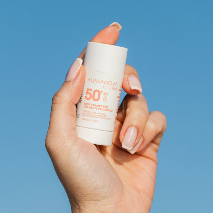 Daily Sun Bébé SPF50+ - Stick Solaire Bébé Très Haute Protection 17 ml