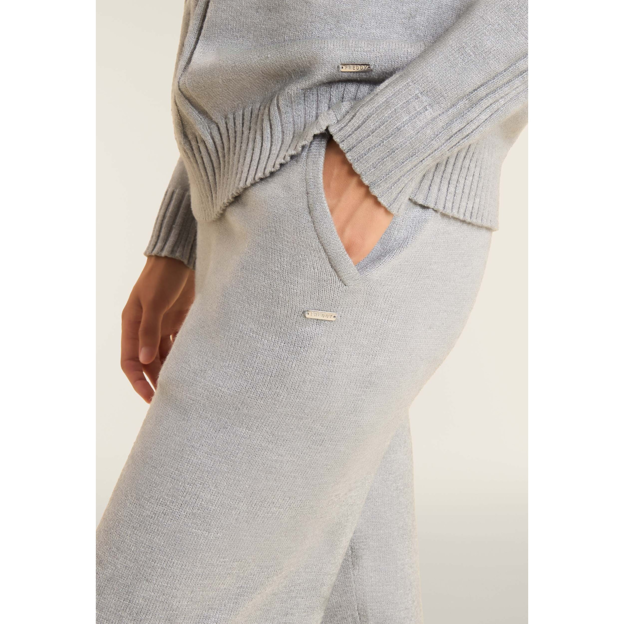 Pantalone donna gamba dritta in tricot