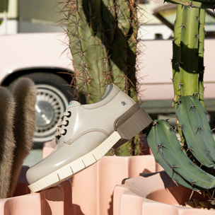 Botines con tacón 1835 NAPPA SHINNY CHAMPAGNE /OXFORD color Champagne