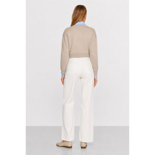 Kocca - Jeans da donna a vita alta e gamba larga in cotone Donna