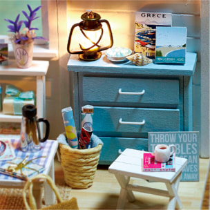 Salón Sol fresco. Maqueta 3D, realista con gran detalle y luces led.