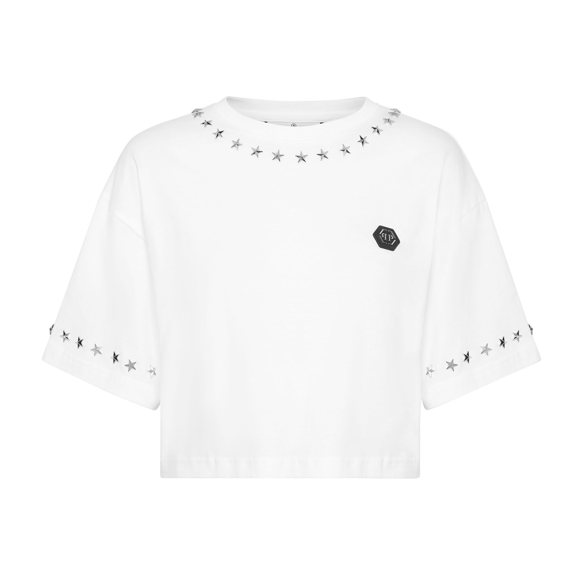 PHILIPP PLEIN T-Shirt Round Neck STARS