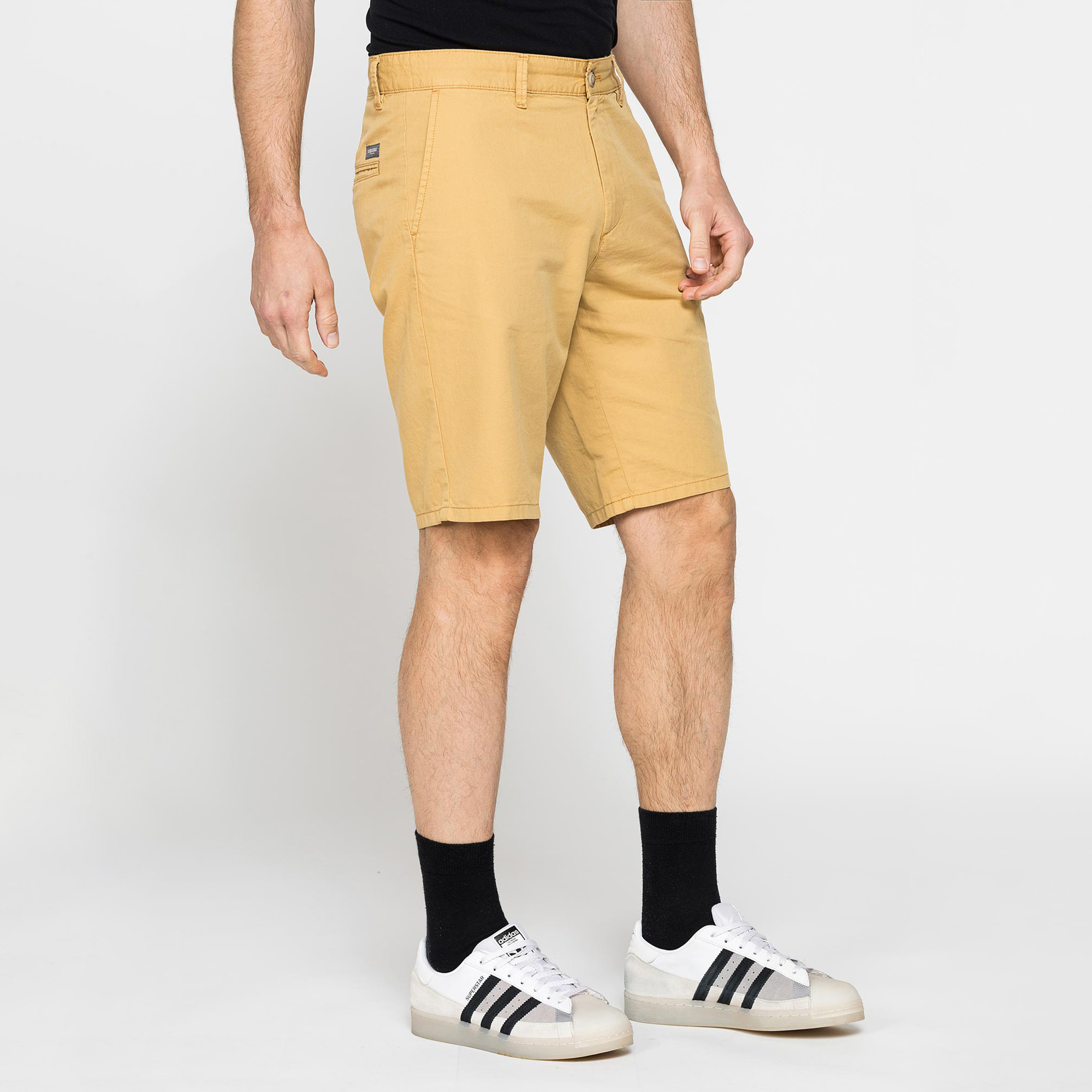 PANTALONE CORTO CHINO IN LEGGERA GABARDINA DI COTONE