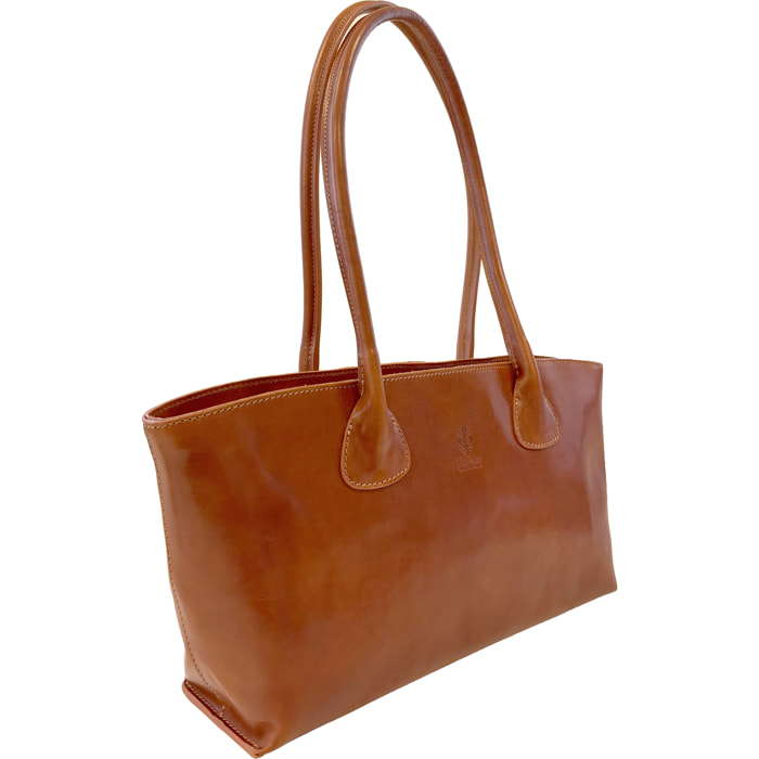 Borsa a Spalla Elegante Borsa Shopper da Donna in Pelle Lucida