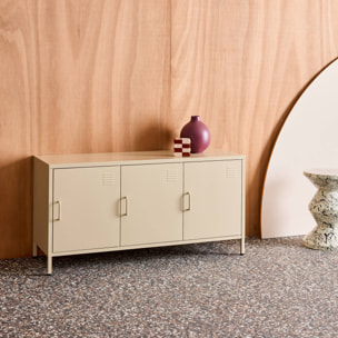 Meuble TV industriel métal 3 portes 120cm ALABAMA