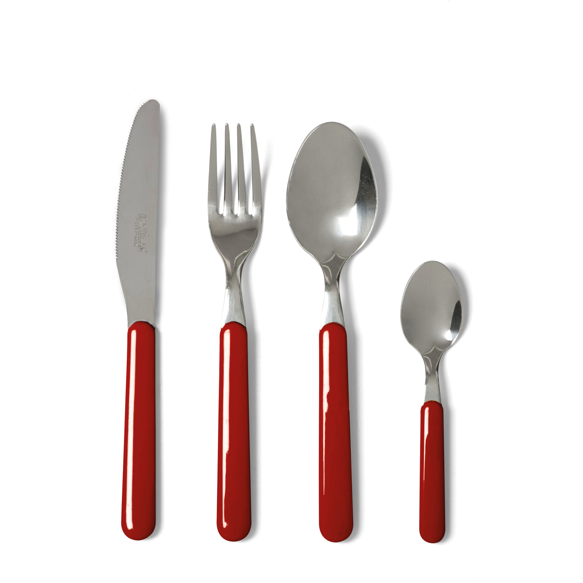 Service 24 couverts Excelsa – Fashion, Acier Rouge