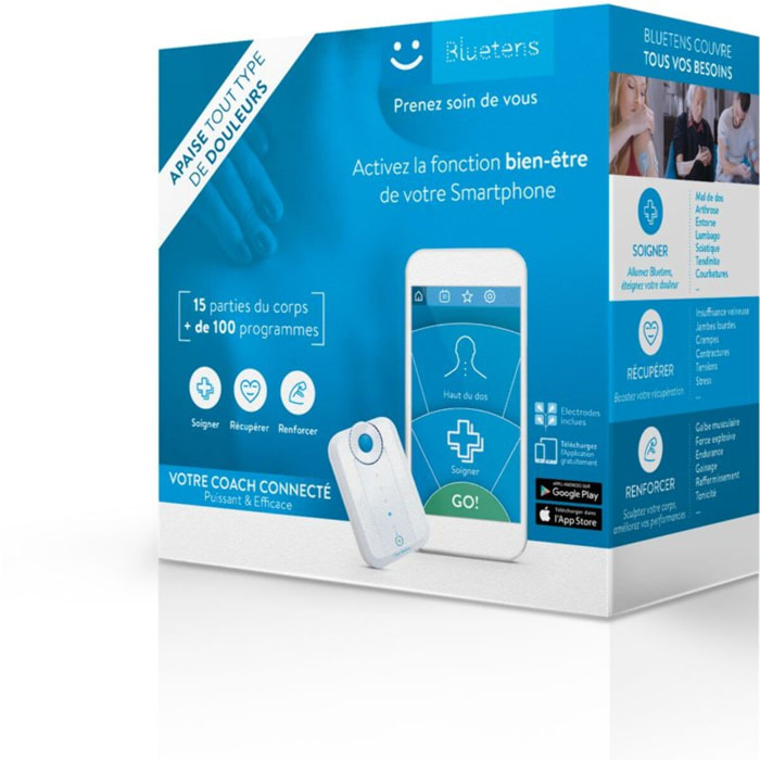 Appareil électrostimulation BLUETENS Connecté BLT02