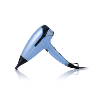 Sèche-cheveux ghd helios bleu glacier et sa pochette de rangement