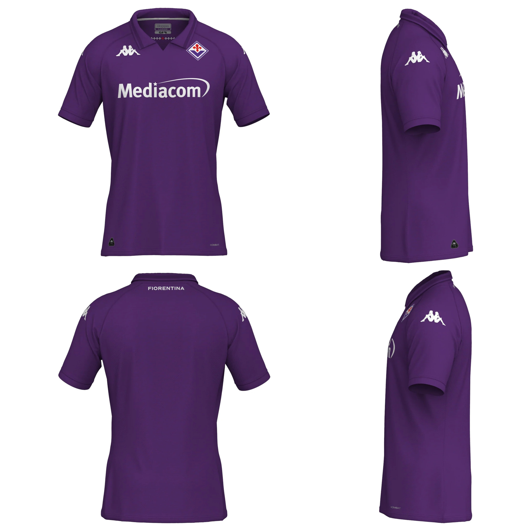 Kappa - Maglie gioco Bambino Viola - Kombat 2025 Fiorentina