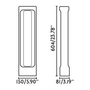 TOTEM 611 Lampe balise gris 3000K