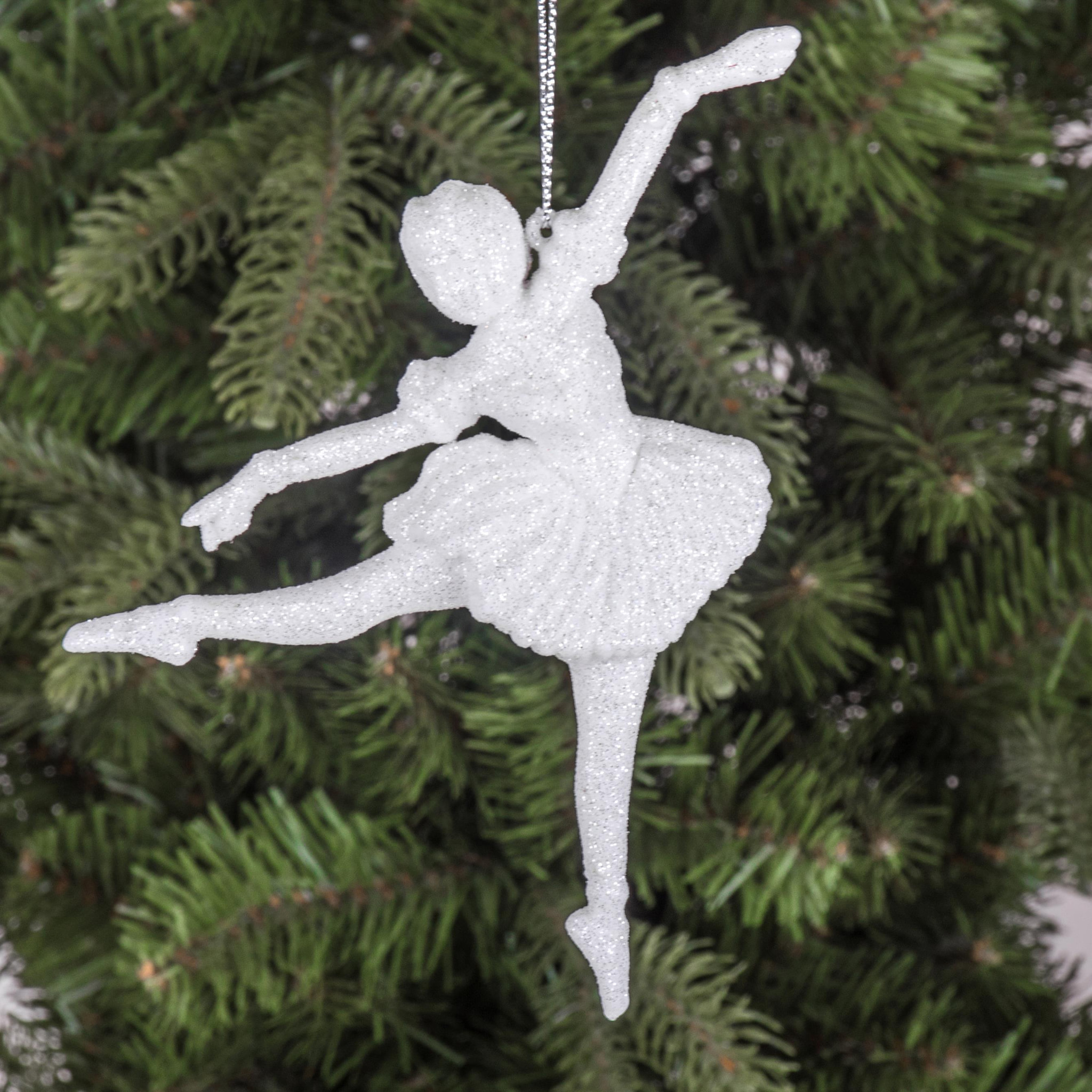 Ballerina con Glitter - Pezzi 12 - Colore Bianco - 10x15Hx3cm - Bianchi Dino