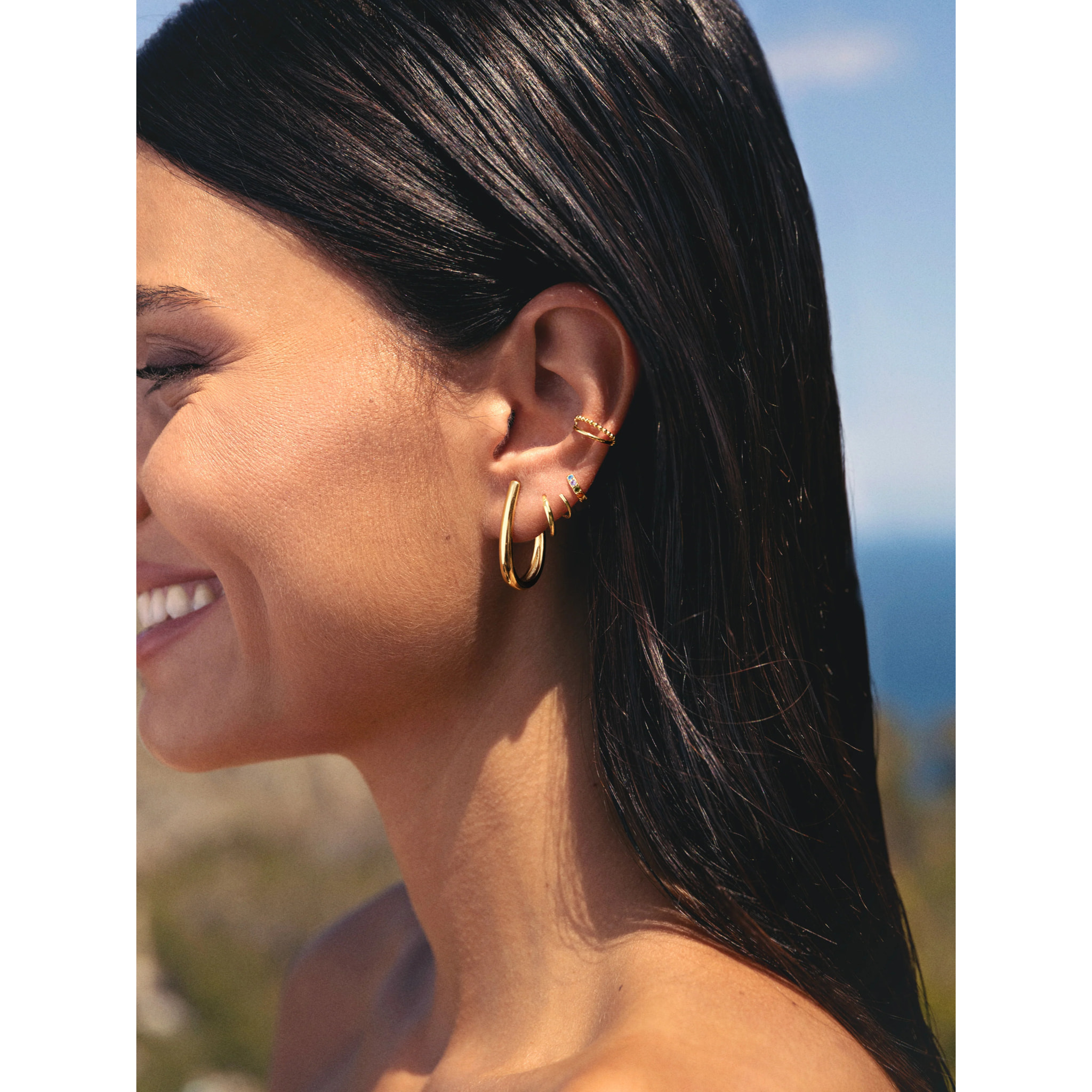 Pendientes Aro Aby Baño Oro