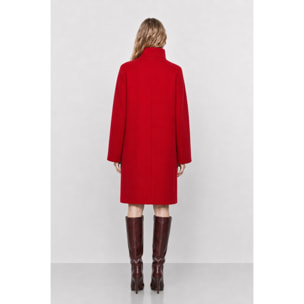 Kocca - Cappotto da donna in lana con collo alto e bottoni Donna