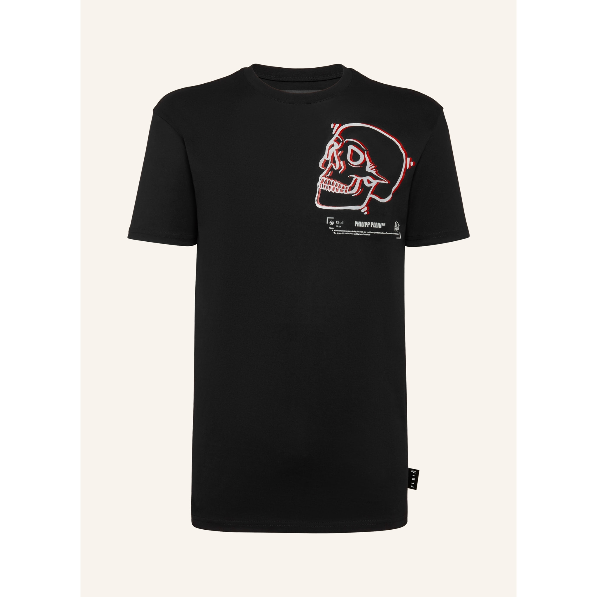 PHILIPP PLEIN Camiseta de cuello redondo y manga corta SKULL