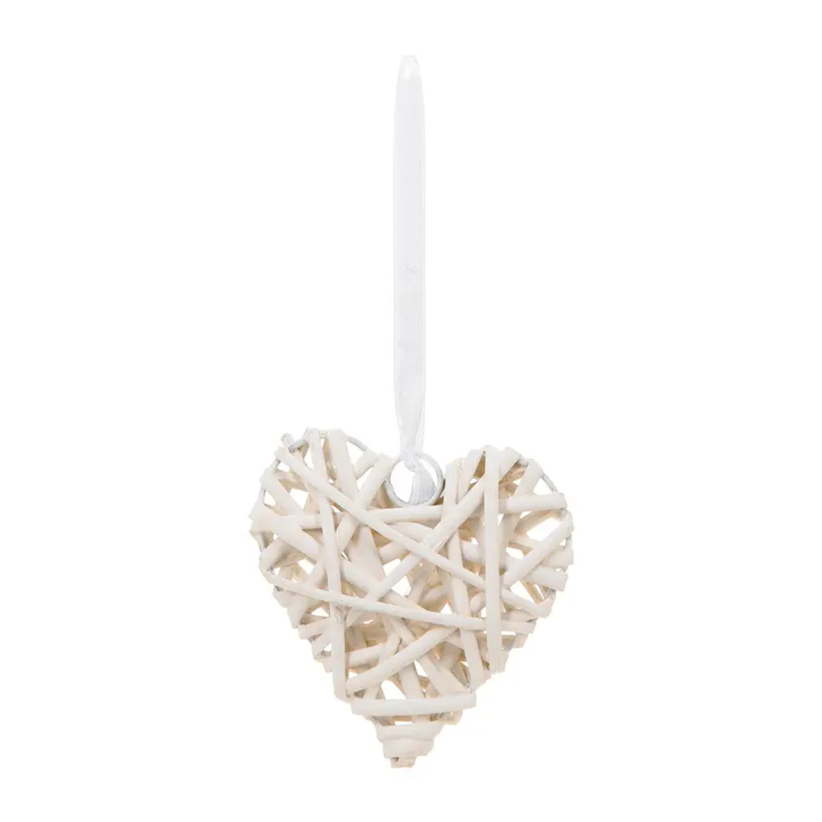 Déco murale "Coeur" - osier - D12 cm