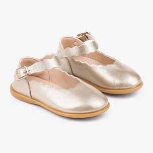 Baby Mary Janes Platinum Waves