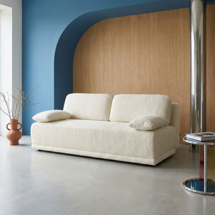 Banquette convertible 3 places bouclette NELSON