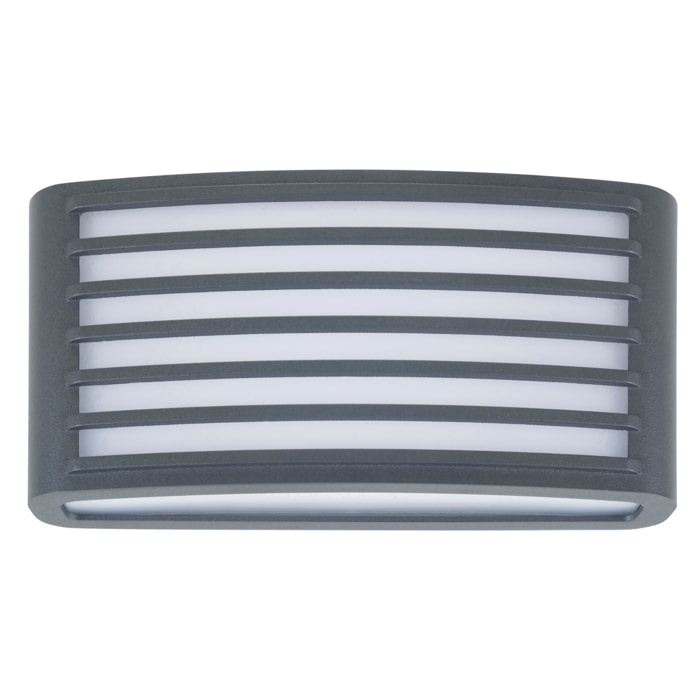 FORLIGHT Zenitha aplique exterior negro con led blanco cálido 3000K