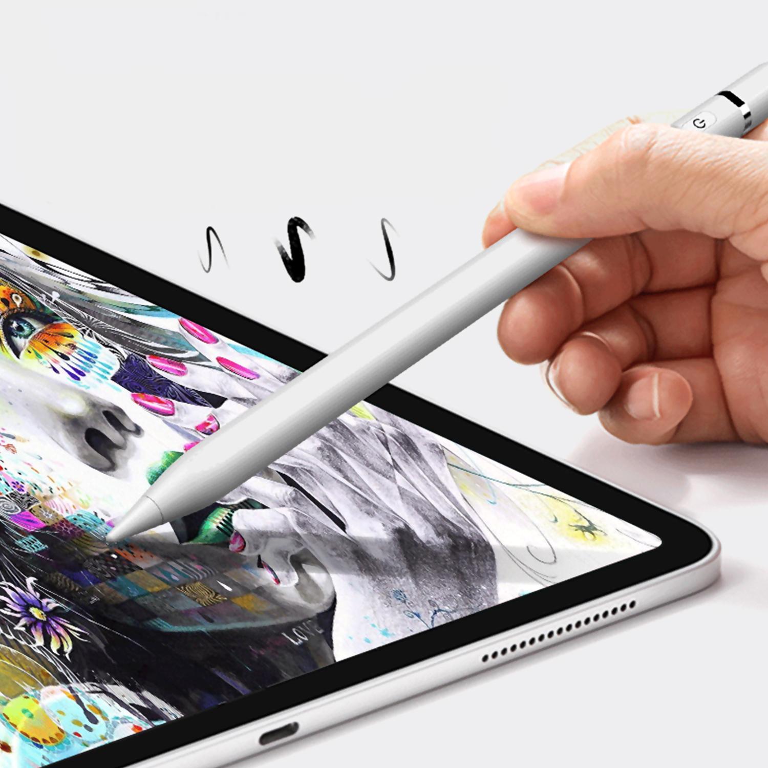 Penna a matita P7-L per iPad. Certificato MFI, con ricarica Lightning e assorbimento magnetico.