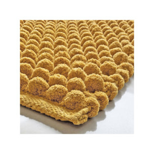 Tapis de salle de bain rectangulaire 40 x 60 cm avec pompons - 6 coloris - POP