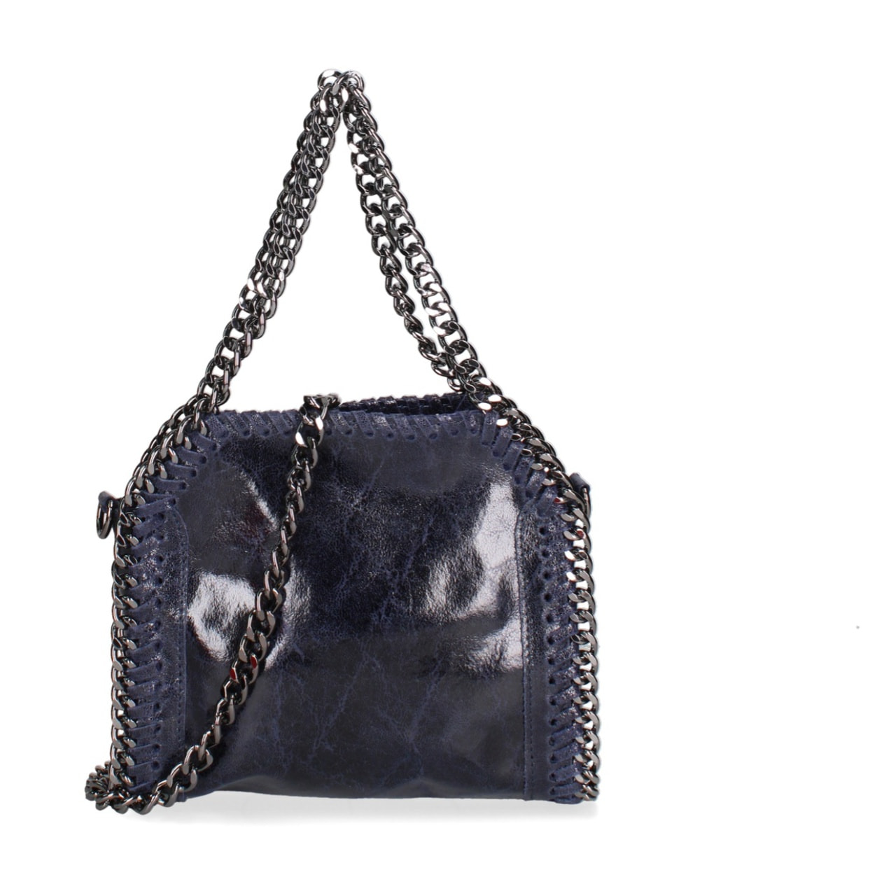 Borsa a mano da donna Made in Italy - Modello Zefira Chic - Pelle scamosciata stampata - 23.0 x 20.0 x 7.0 cm