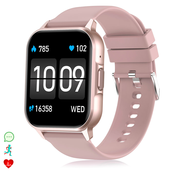 Smartwatch ZW36 con notifiche delle App, vari modalità sportive. Monitor della pressione e dell'ossigeno, termometro.