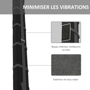 Lot de 2 barres de toit gonflable - adaptable sur la plupart des voitures - charge max. 75 Kg - sangles, sac inclus - EVA nylon noir