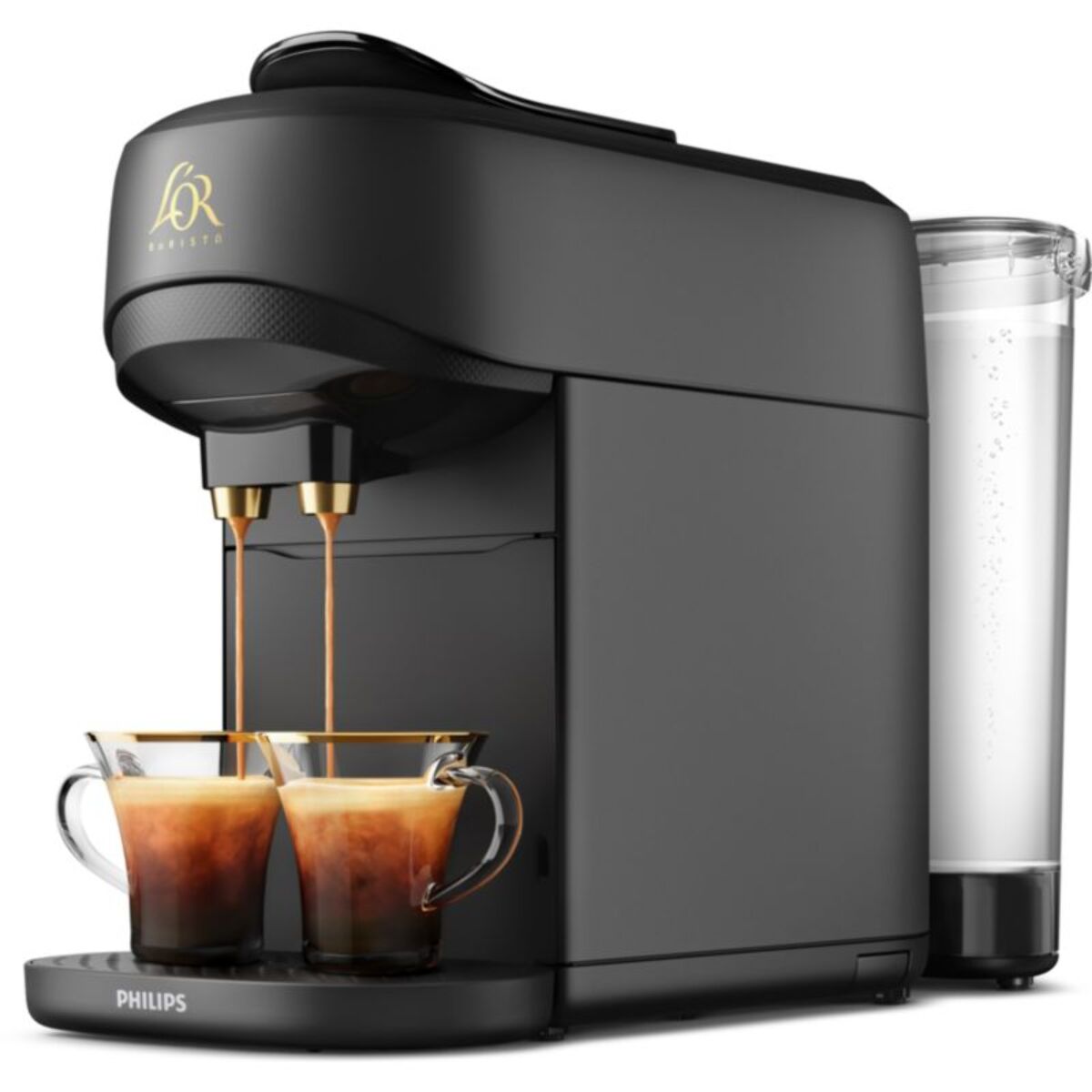 Cafetière à dosette PHILIPS LM9512/60 L'Or Barista Absolu Noire - Cafés chauds ou glacés