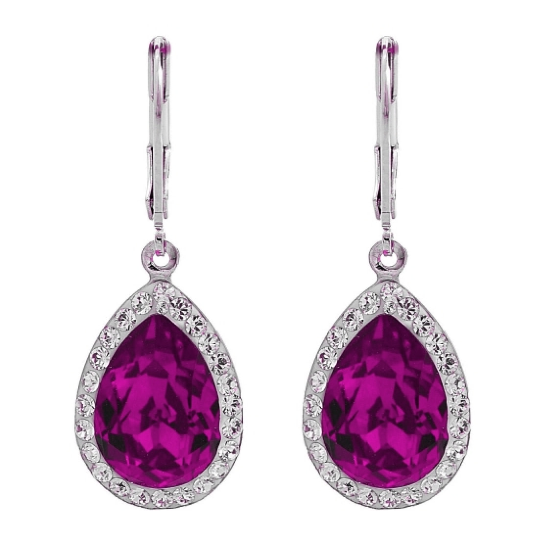 Pendientes Agidel adornado con cristales de Swarovski