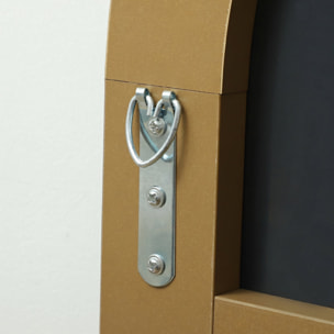 Espejo de Cuerpo Entero, 150x50 cm, Espejo de Pie Arqueado, Sin Marco, Independiente, Apoyado y de Pared, para Dormitorio, Salón, Dorado