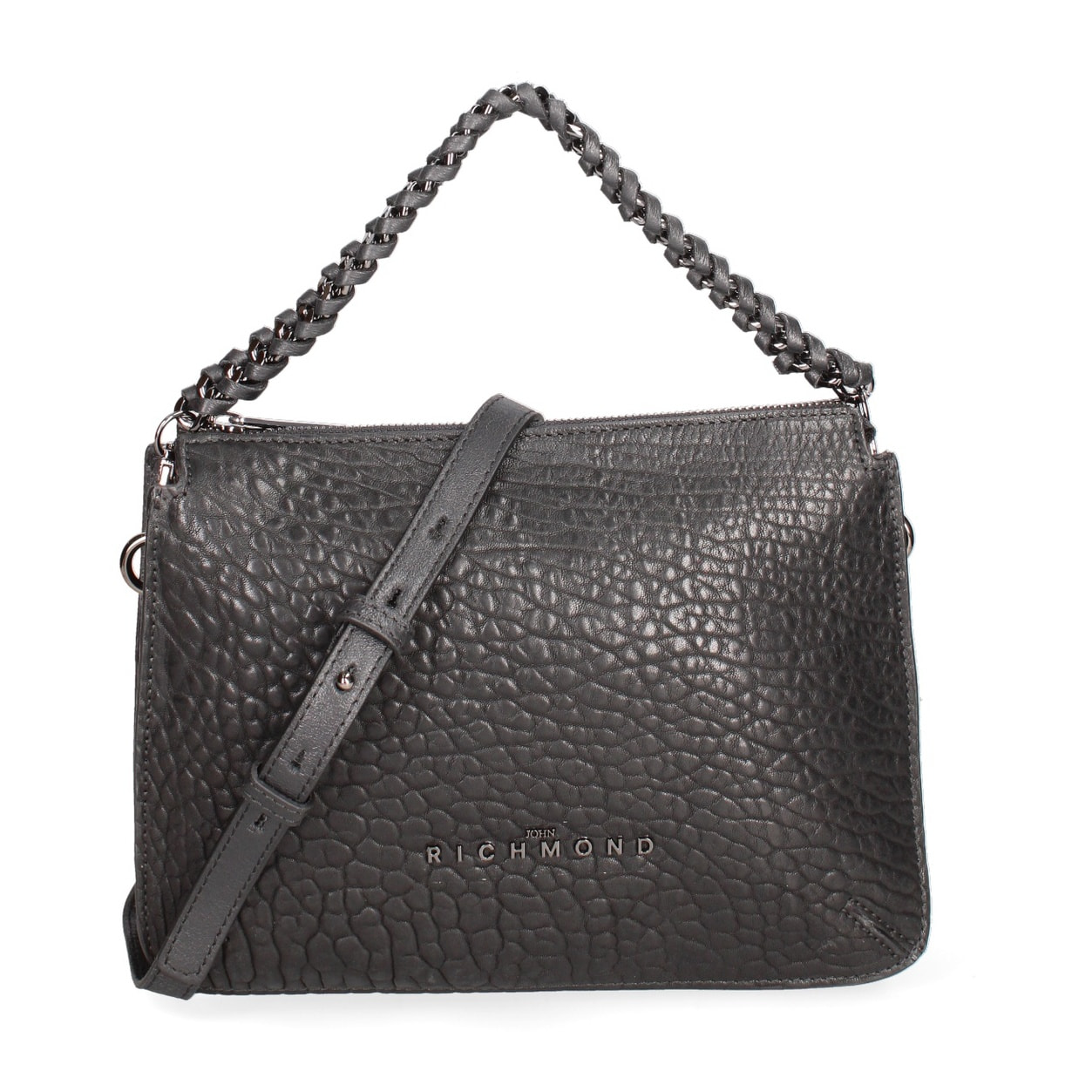 Borsa a spalla da donna Made in Italy - Lumina Elite - Vera pelle - 27.0 x 22.0 x 4.0 cm