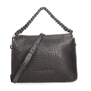 Borsa a spalla da donna Made in Italy - Lumina Elite - Vera pelle - 27.0 x 22.0 x 4.0 cm