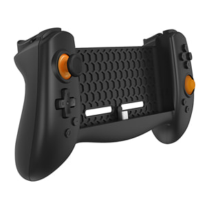 Impugnatura controller compatibile con Nintendo Switch TNS-18133C. Connessione automatica, elevata ergonomia, motori a vibrazione, sensori giroscopici.