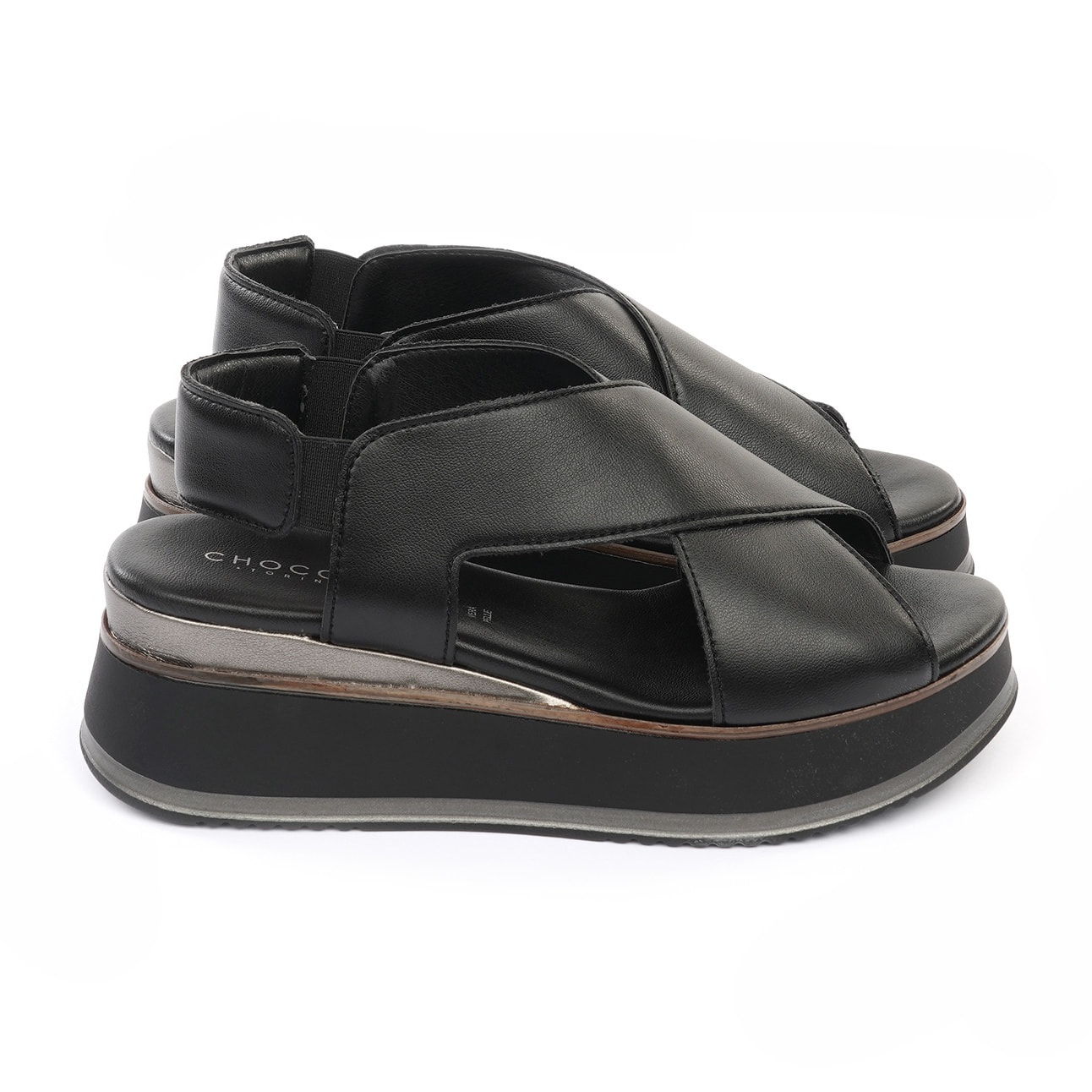 SANDALO ZEPPA INCROCIO NERO