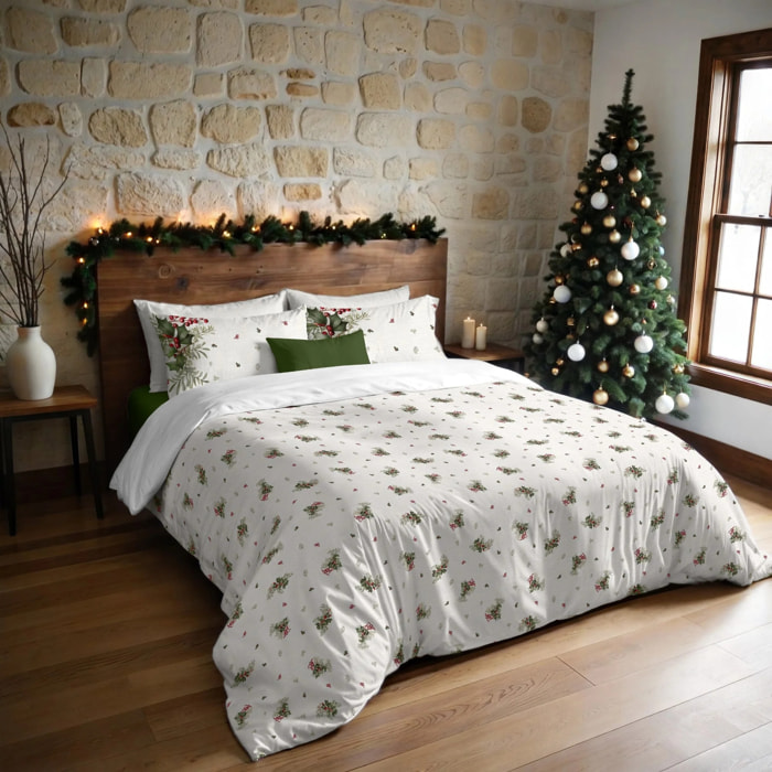 Housse de couette avec pressions Winter Holly