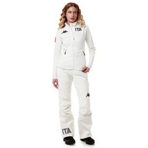 Kappa - Pantaloni Donna Bianco - 6Cento 665 Ita