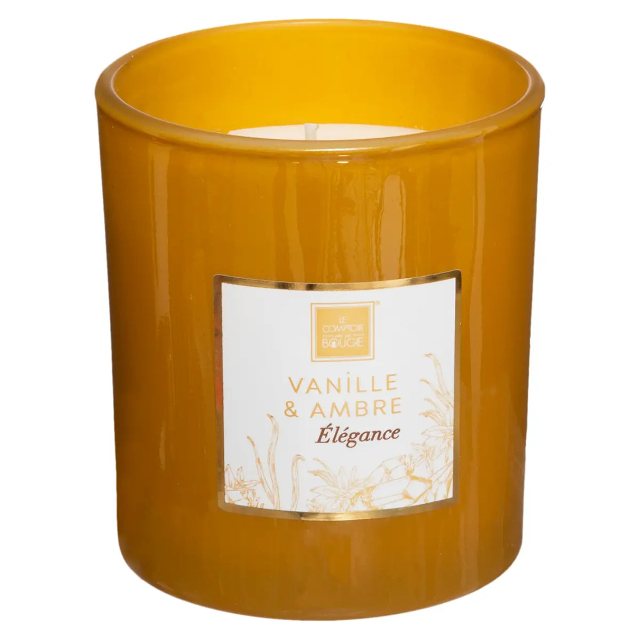 Bougie parfumée Maël 190g pot verre vanille et ambre